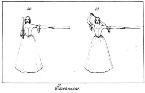 An image of a lady club swinging taken from Chas Rogers-Harrisons medical text on orthopedics.